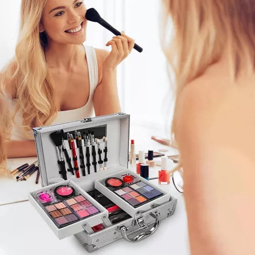 PR® Cosmético  Kit De Maquillaje Para Mujer, Kit Cosmético Completo , 24pz