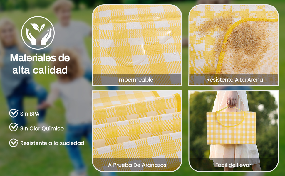 Manta de Picnic Impermeable y Resistente a La Arena