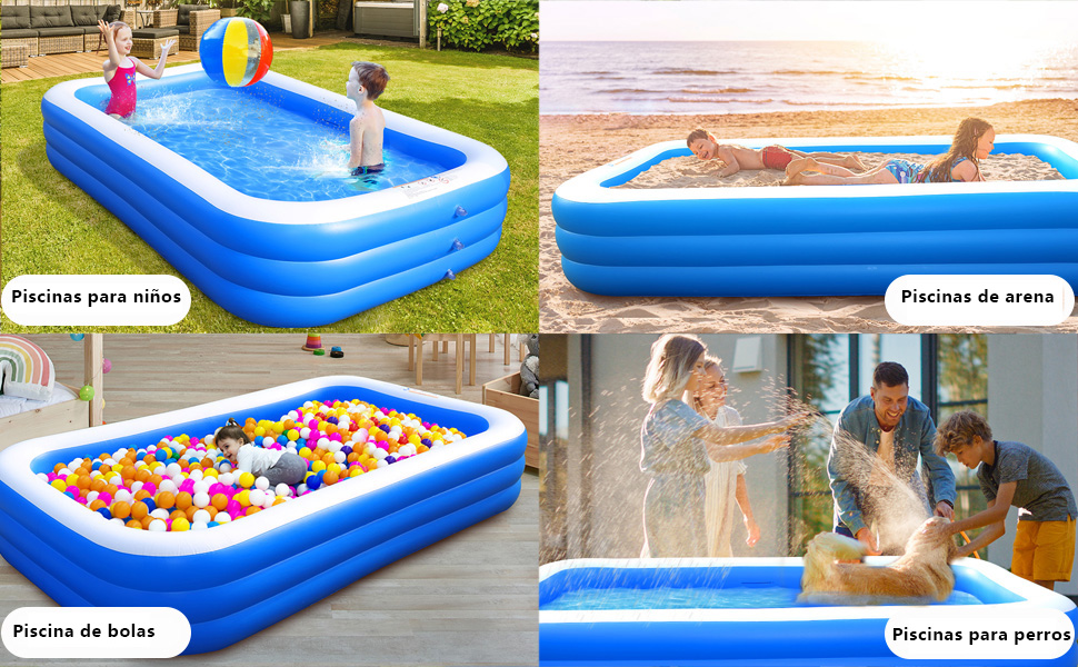 Piscina Inflable para Niños y Adultos