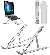 MTQ Soporte para Laptop, Soporte Portátil, Aluminio Enfriador para MacBook, iPad, Pro, Laptop Sta...