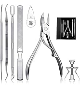 Kit de Herramientas para Uñas Encarnadas,MTQ 7 Piezas Kit Nail Clipper Trimmer,Juego de pedicura ...