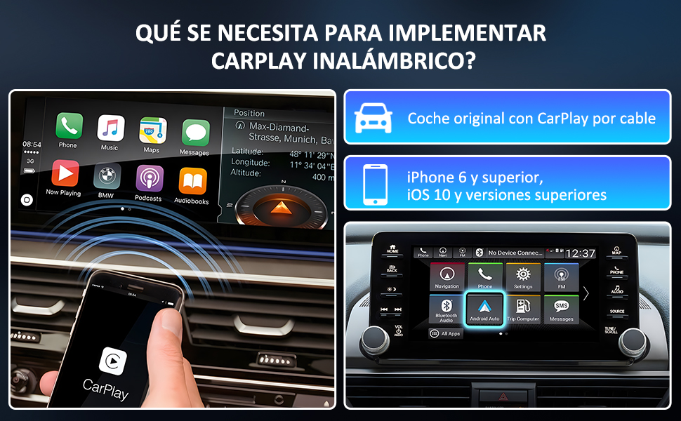 Adaptador inalámbrico CarPlay