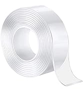 5M/16.4FT Cinta Nano-Adhesiva, MTQ Reutilizable Nano Tape, Nano Cinta Adhesiva de Doble Cara Lava...