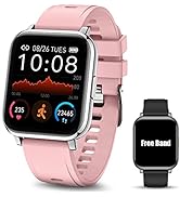 MTQ Smartwatch Pulsera Inteligente, Reloj Inteligente Deportivo, Reloj para Mujeres Pantalla Táct...