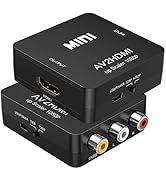 TXG Adaptador RCA a HDMI,720p/1080p Mini RCA Compuesto CVBS AV a HDMI,Convertidor de Señal de Xbo...