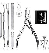 Kit de Herramientas para Uñas Encarnadas,MTQ 7 Piezas Kit Nail Clipper Trimmer,Juego de pedicura ...