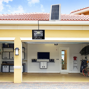 lampara solar exterior