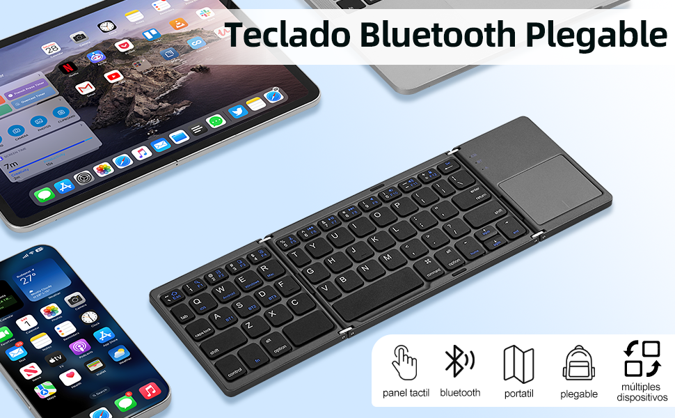 teclado inalámbrico plegable