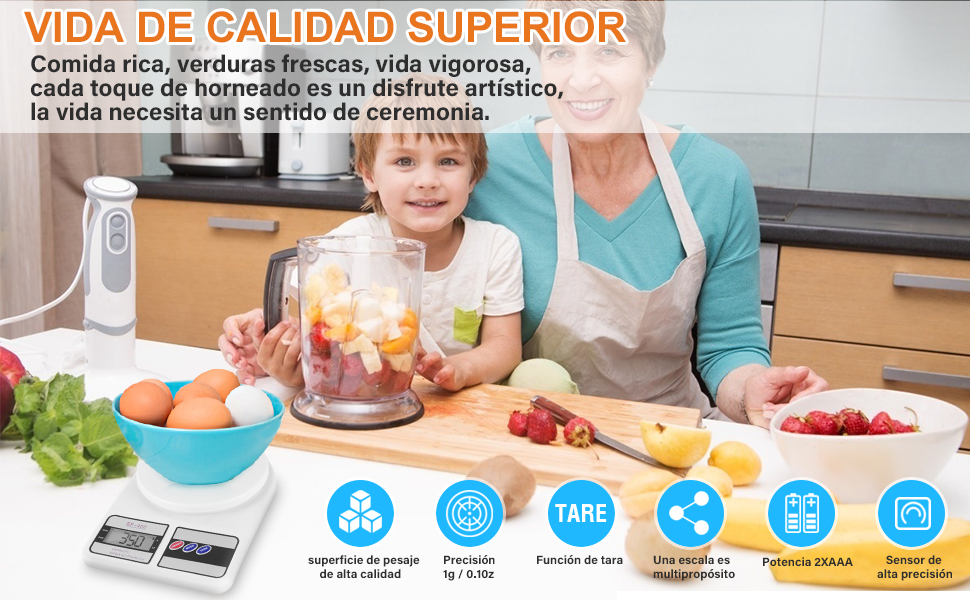 Mini Balanza Cocina Con Pantalla LCD Precisa