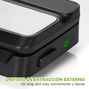 Orificio de extracción externo