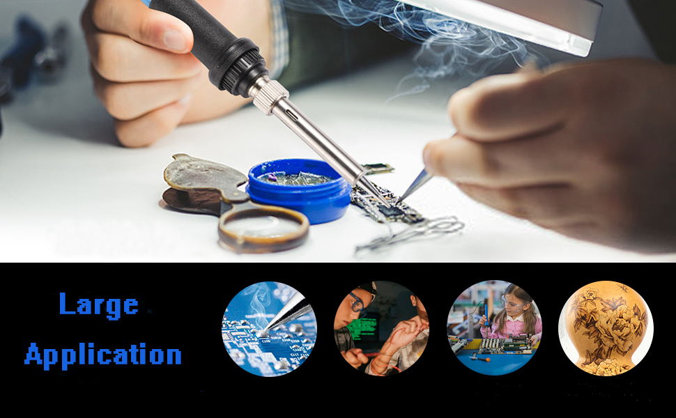 Soldering iron combination set