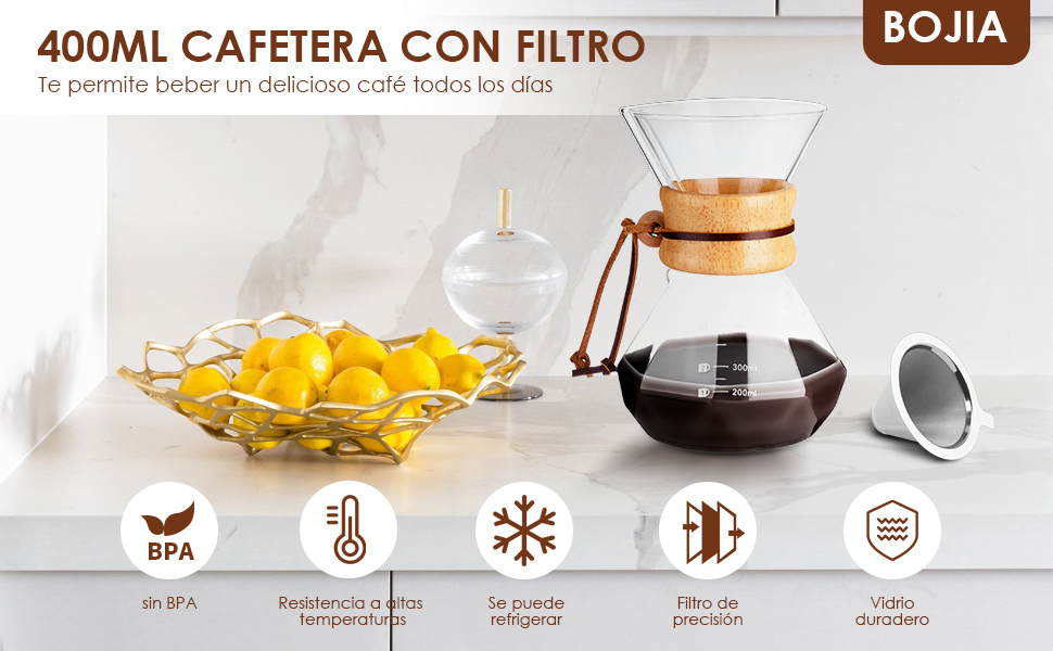 Cafetera de goteo manual de 400ML.