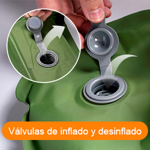 Colchoneta inflable doble para acampar