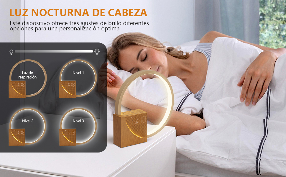 Reloj despertador con números