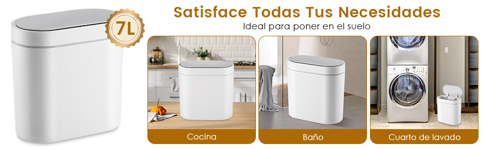 basurero para cocina bote de basura baño bote basura cesto basura baño bote de basura blanco