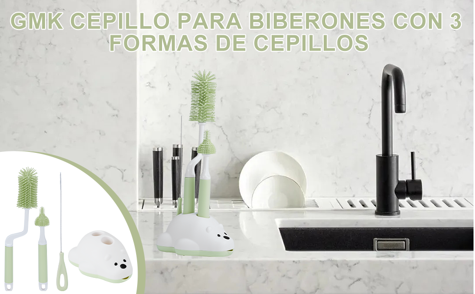  Cepillo para Biberones con Soporte