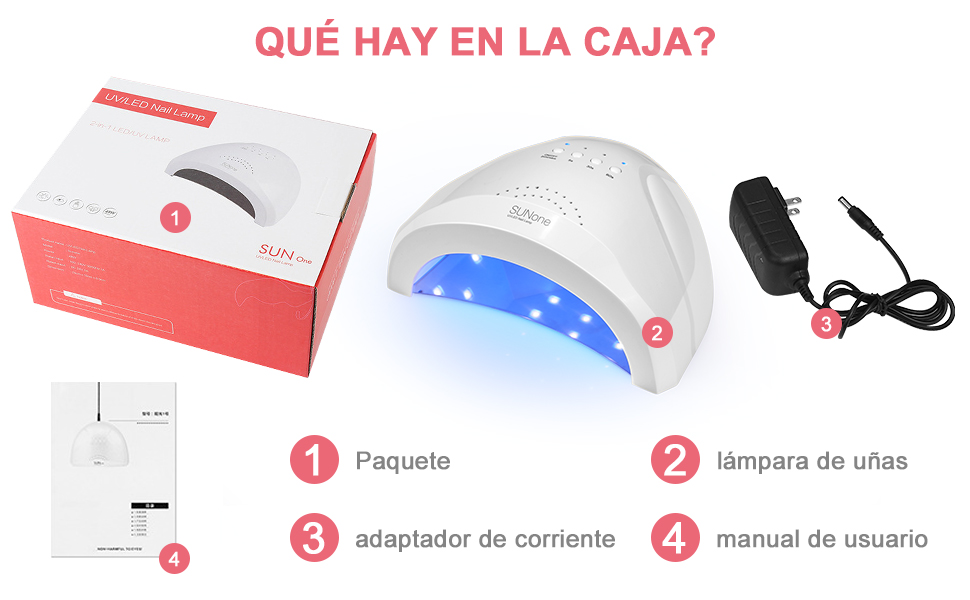 LÁMPARA DE UÑAS UV LED DE 24/48W