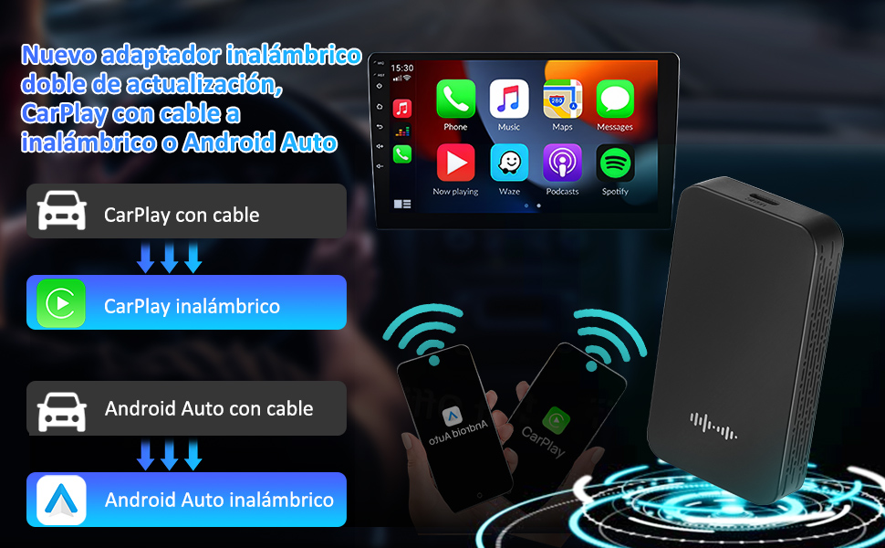 Adaptador inalámbrico CarPlay