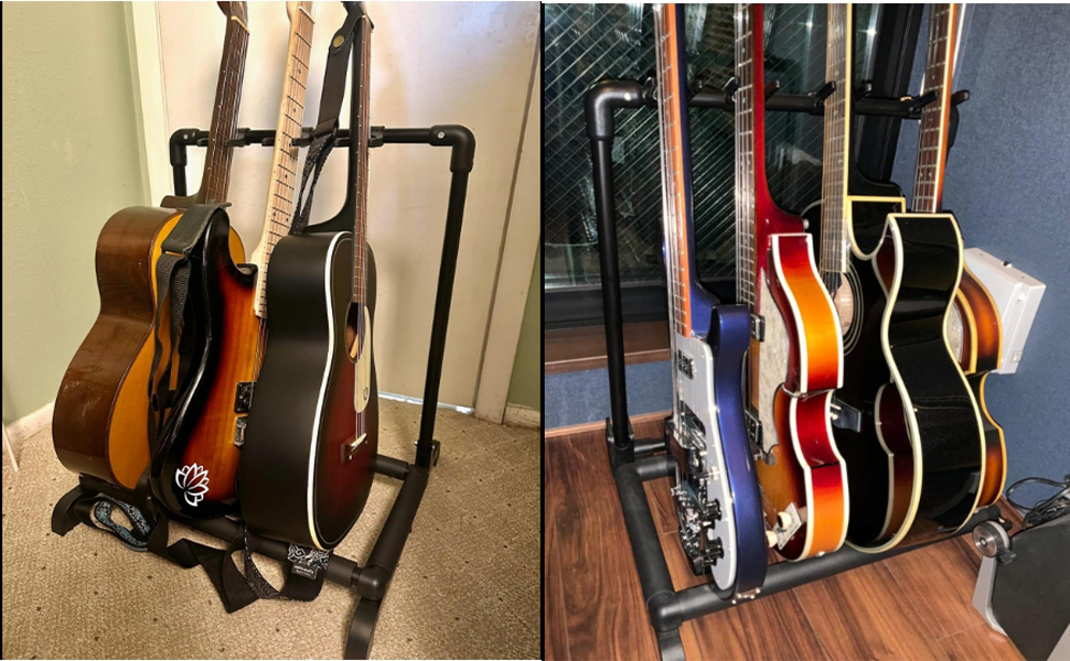 Soporte para 3 Guitarras Universal Plegable