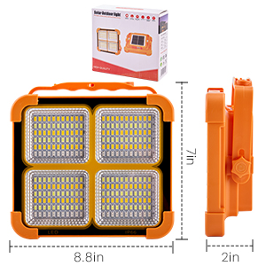 Luz de trabajo portátil con energía solar.