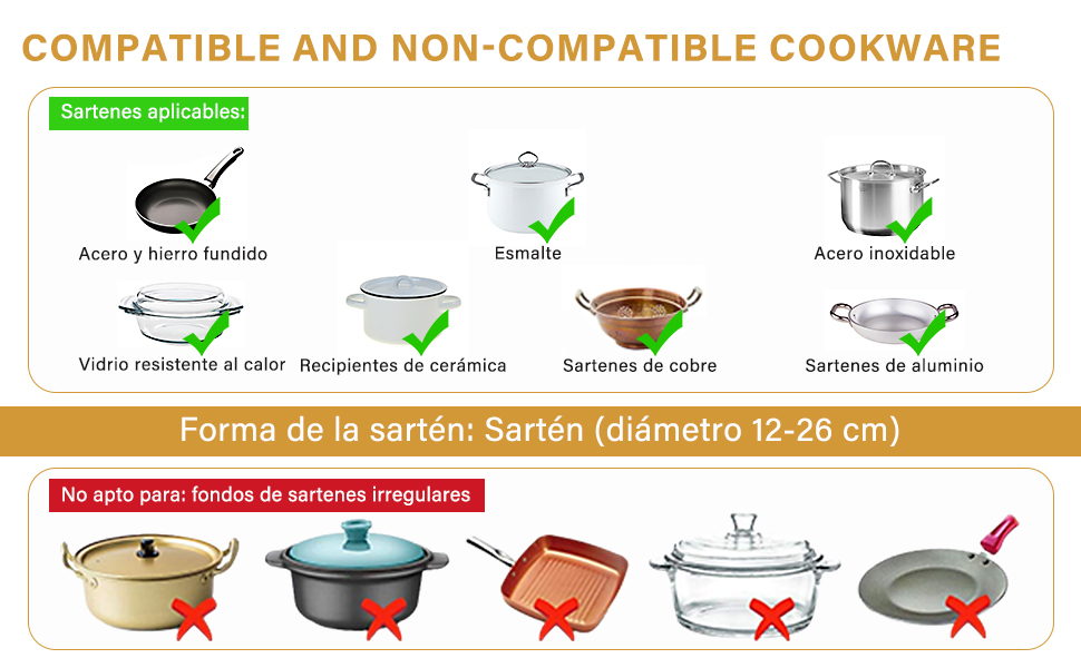 Parrilla Estufa De Inducción Eléctrica Control Tactil,