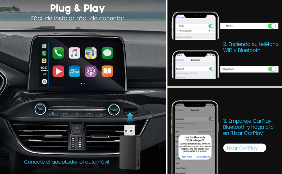 Adaptador Inalámbrico de CarPlay