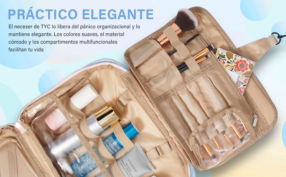 mujer maquillaje bolsa de tocador, bolsa de maquillaje de viaje neceser de viaje neceser maquillaje