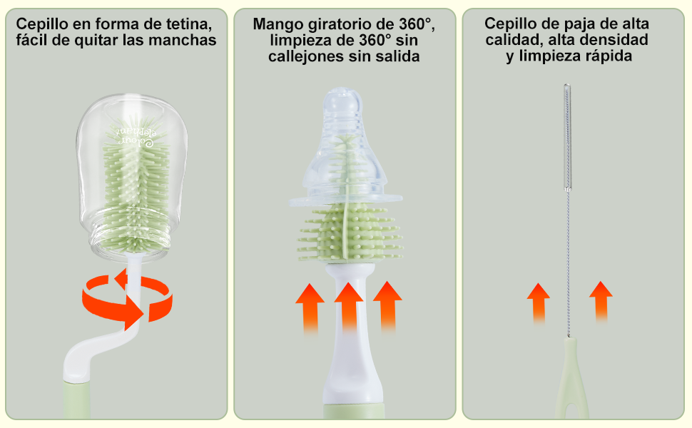  Cepillo para Biberones con Soporte