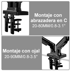 Soporte Doble para Monitor Ajustable