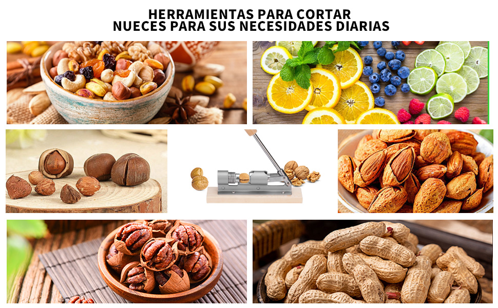 La mayoría de tipos de frutos secos, incluidas nueces, almendras, avellanas, etc.