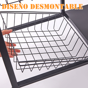 Cesta de metal extraíble