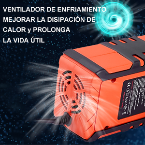 8A 12V / 4A 24V Cargador de Batería Mantenimiento Automático Múltiples Inteligente