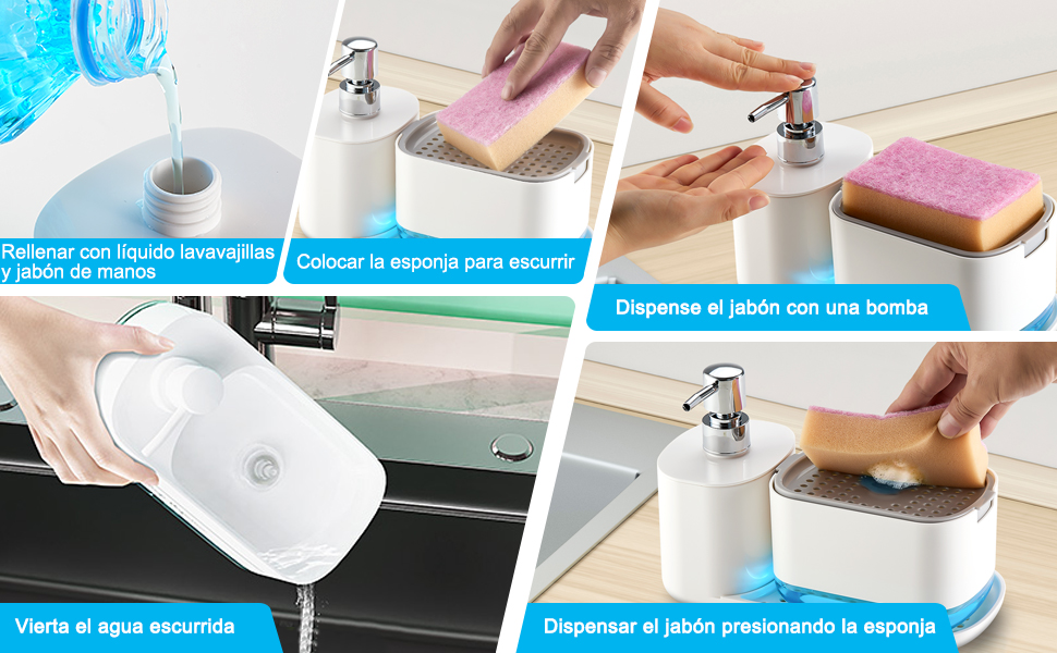 Dispensador de jabón para Platos