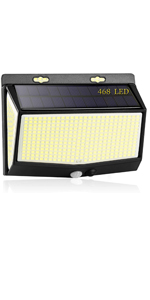 468 LED Luces Solares 1-Paquete