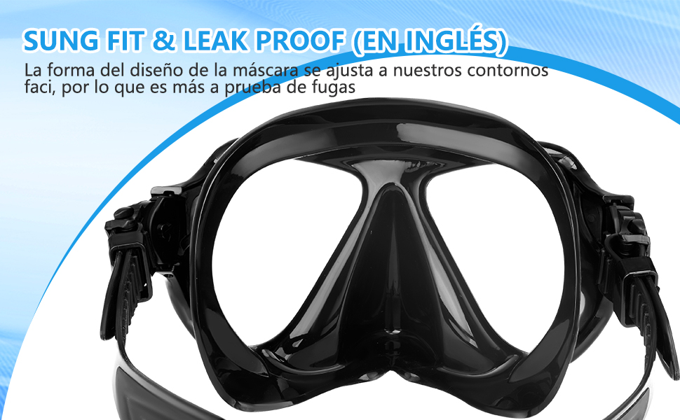 Traje de snorkel de vidrio templado antivaho líquido