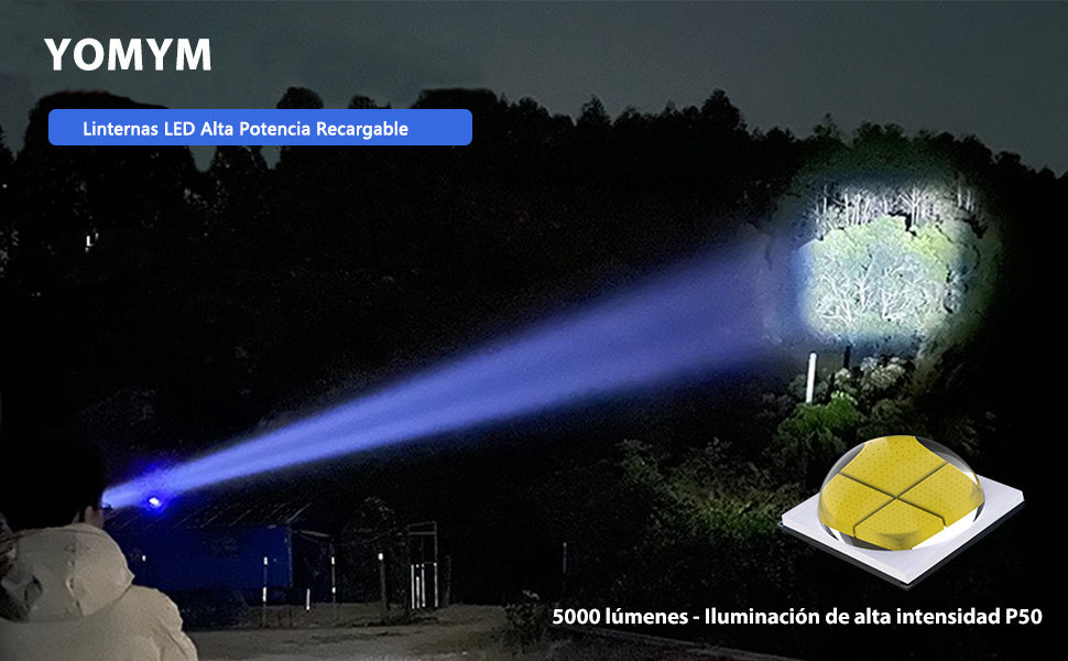 Linternas LED Alta Potencia Recargable