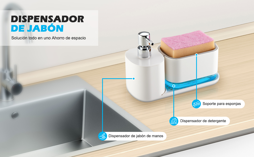 Dispensador de jabón para Platos