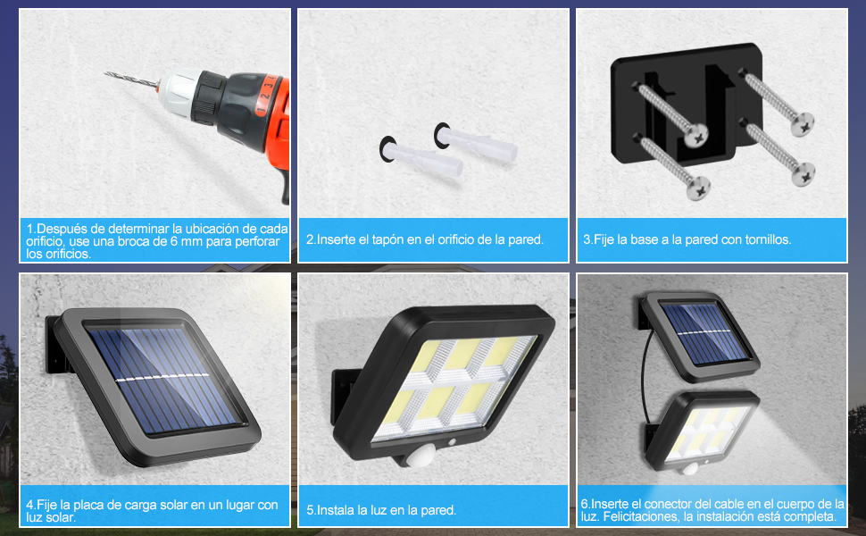 Luces Solares de Split Solar Panel