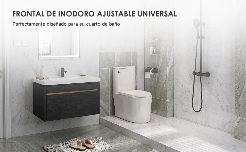 Manija universal para inodoro de montaje frontal