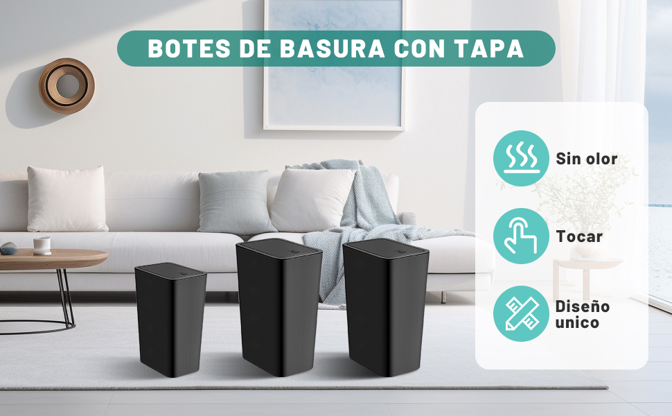 Botes de Basura con Tapa